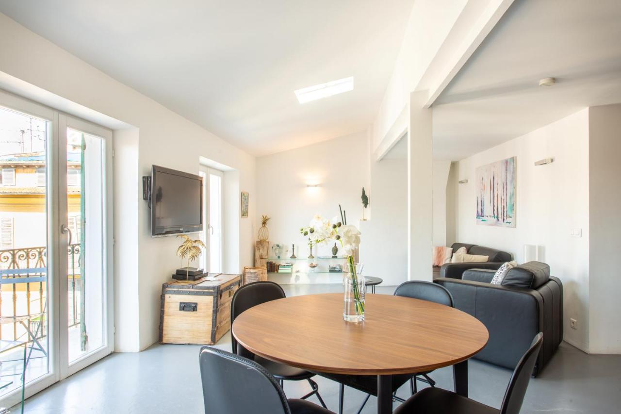 Ross 5- F2, Lumineux, Balcon, Loft, Clim, Vieux-Nice Exterior photo