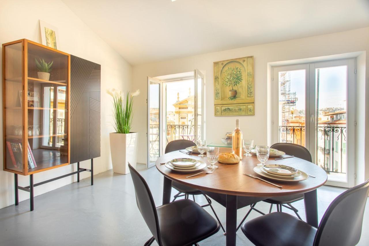 Ross 5- F2, Lumineux, Balcon, Loft, Clim, Vieux-Nice Exterior photo