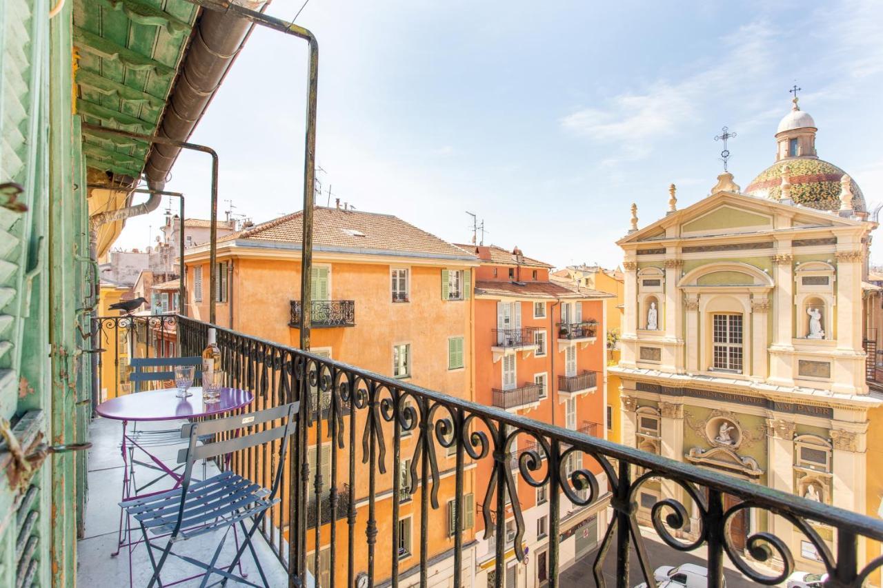 Ross 5- F2, Lumineux, Balcon, Loft, Clim, Vieux-Nice Exterior photo